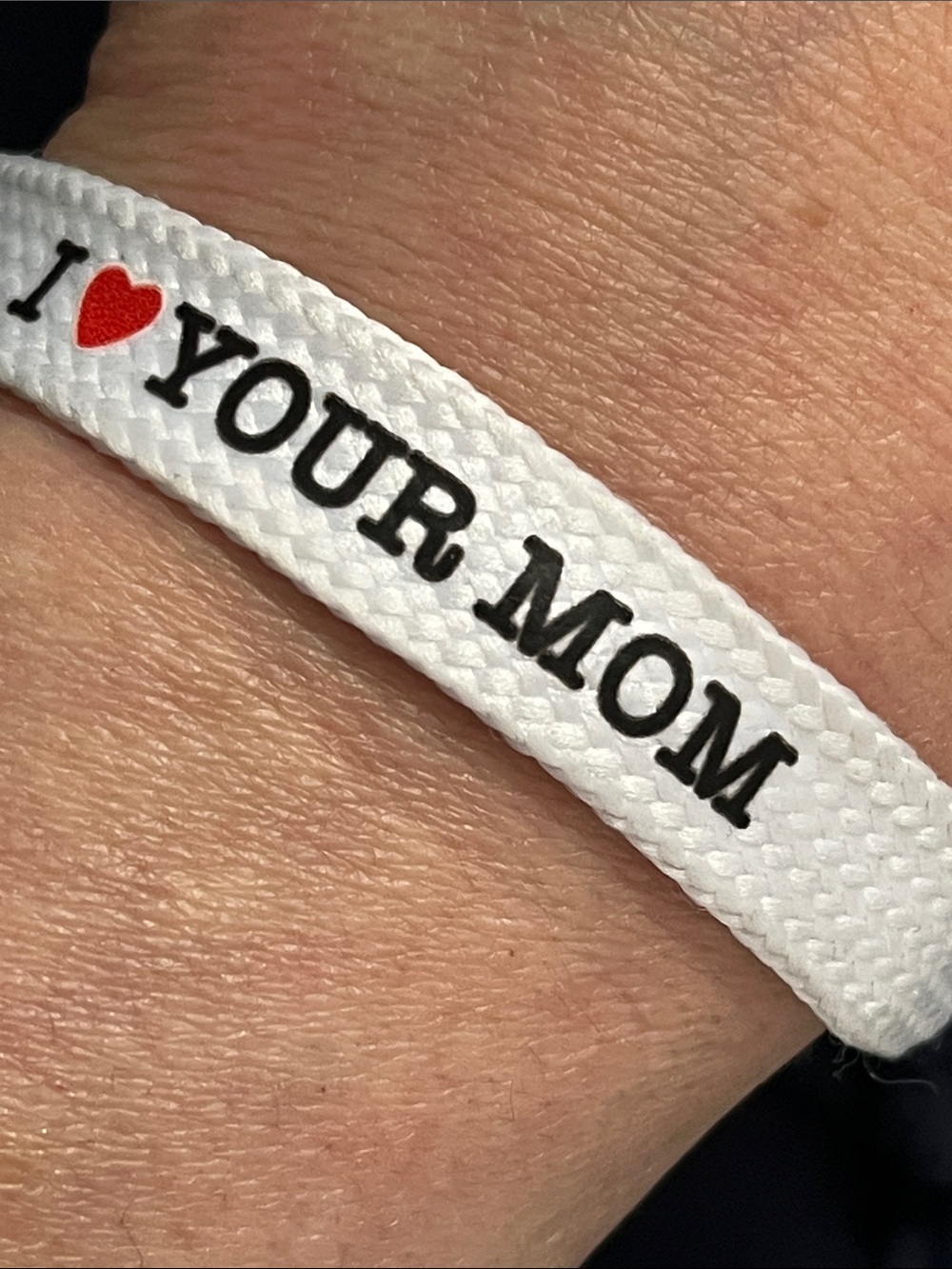 Rastaclat I Love Your Mom White Lace Bracelet Positive Vibes Classic
